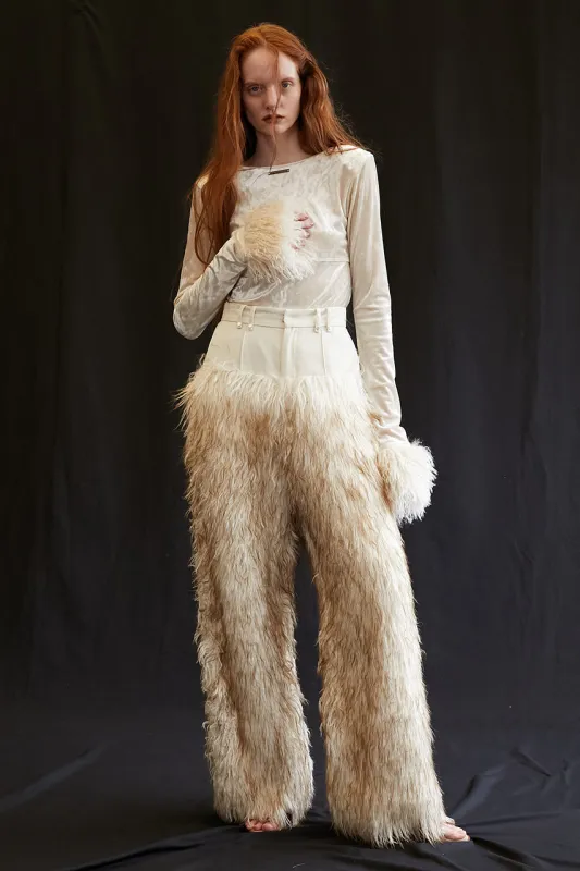 Fur Trim Pants - SALE sold by Prank Project