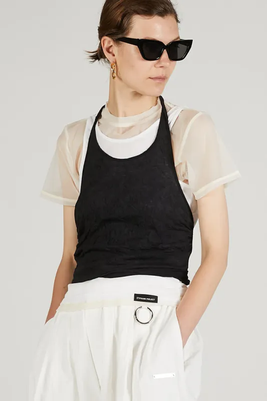 Triple Layered Halter Top sold by Prank Project