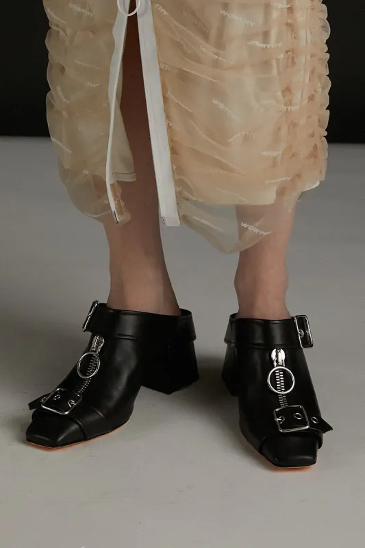 GOGO Leather Mules - SALE made by Courreges