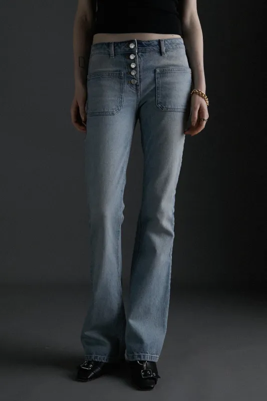 Multiflex Denim Bootcut Pants - SALE made by Courreges