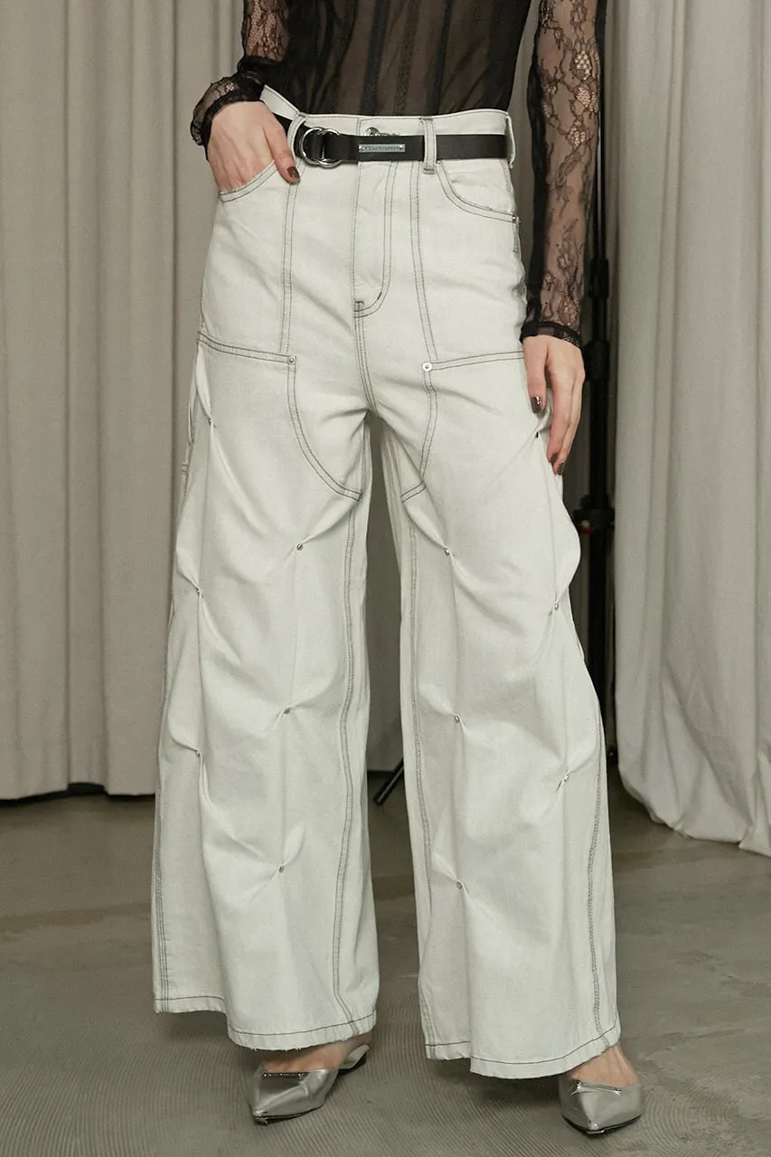 Studs Denim Pants sold by Prank Project product image thumbnail 4