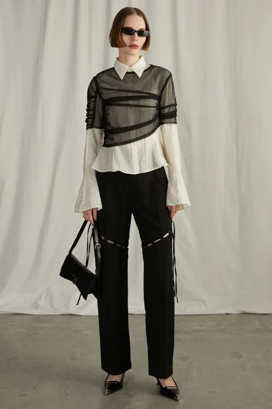 Lace-Up Tailored Pants - SALE sold by Prank Project