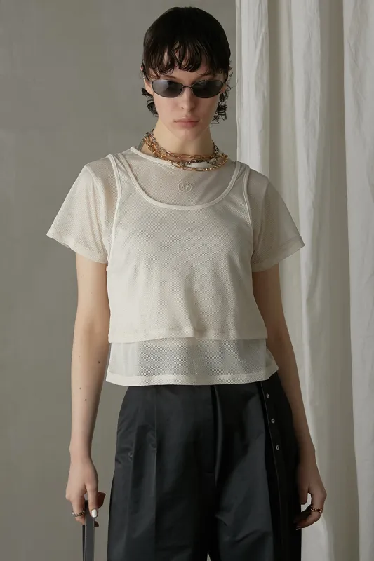 Layered Mesh Top sold by Prank Project