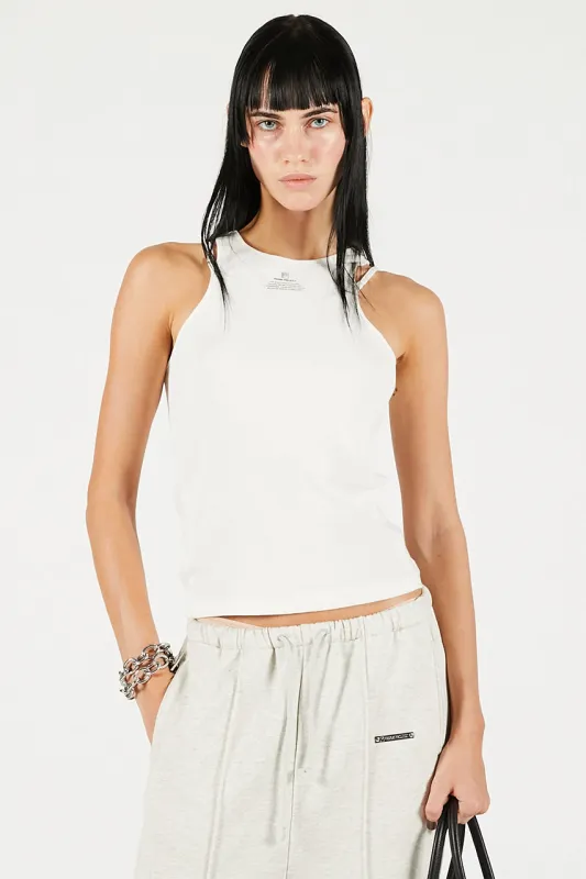 Front Logo Rib Tank Top sold by Prank Project