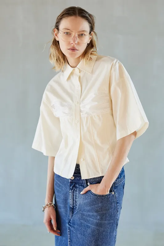 Lace Bustier Shirt sold by Prank Project