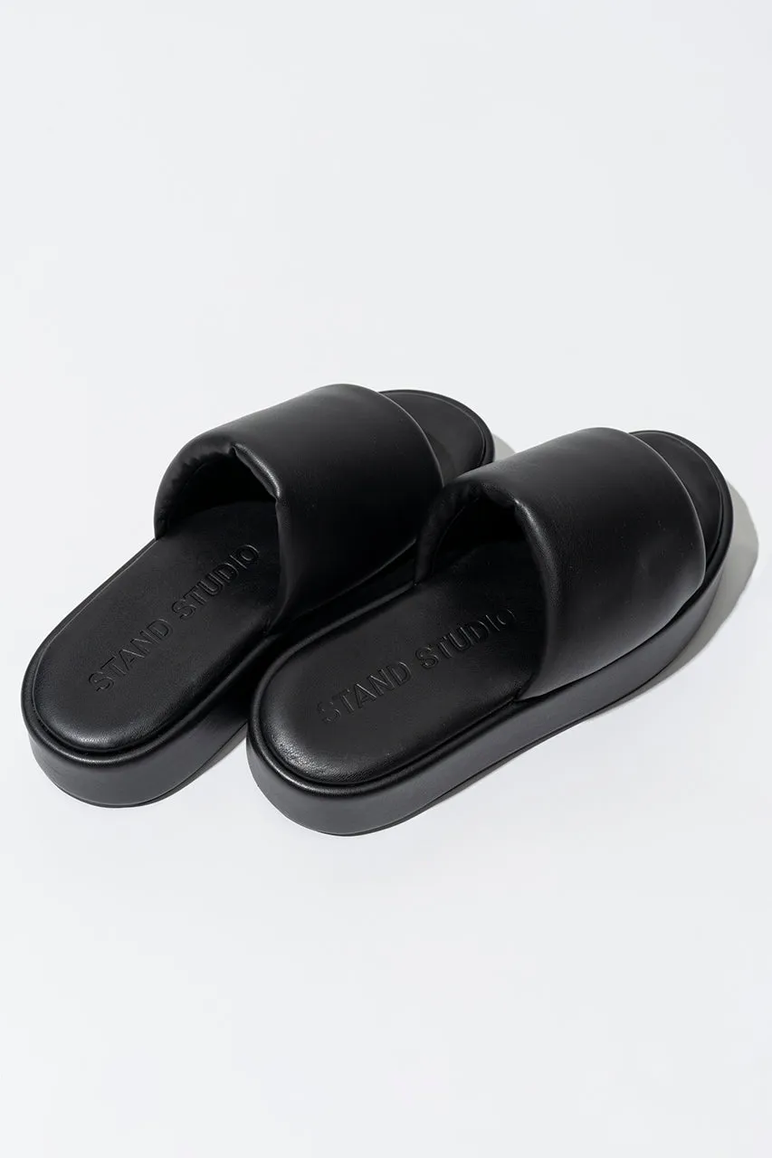 Phoebe Flatform Sandals : Faux Leather Stretch - SALE sold by Prank Project product image thumbnail 4
