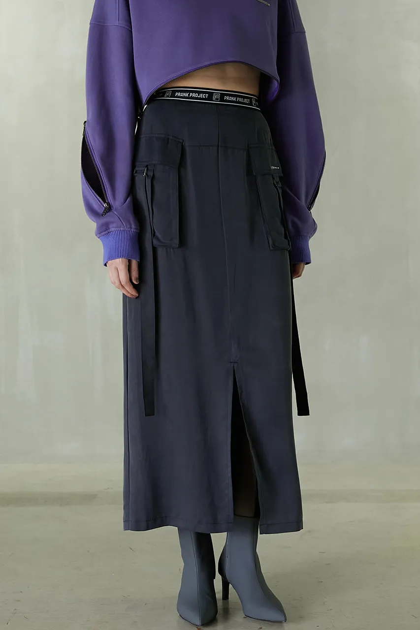 Satin Cargo Skirt - SALE sold by Prank Project product image thumbnail 2