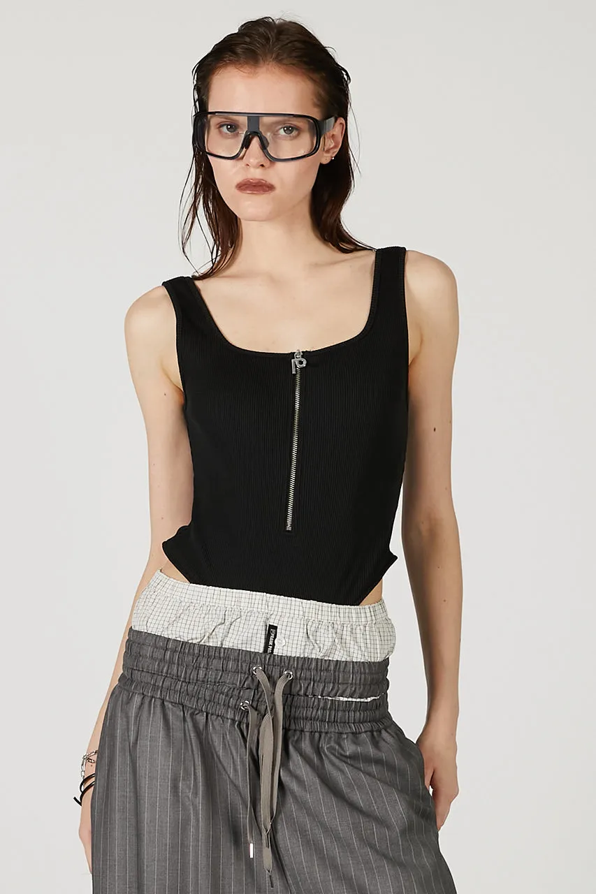 Half Zip Tank Top sold by Prank Project product image thumbnail 5