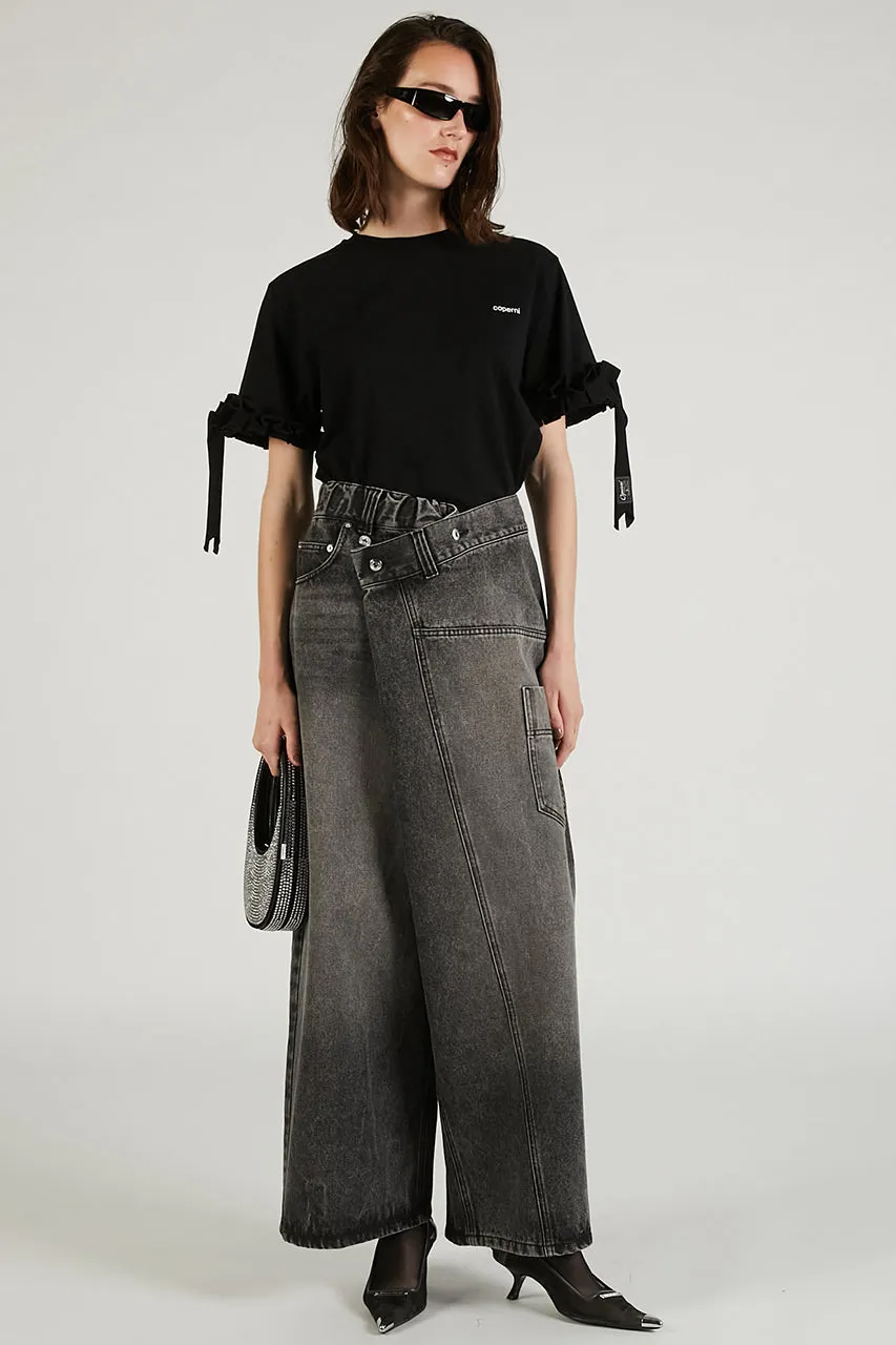 Ruffle Logo Boxy T-Shirt - SALE sold by Prank Project product image thumbnail 3