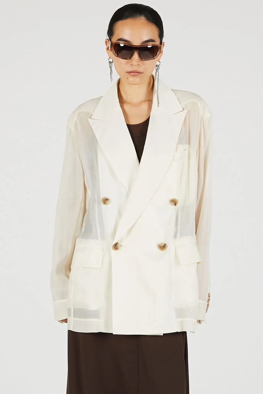 Silk Blend Sheer Jacket sold by Prank Project product image thumbnail 2