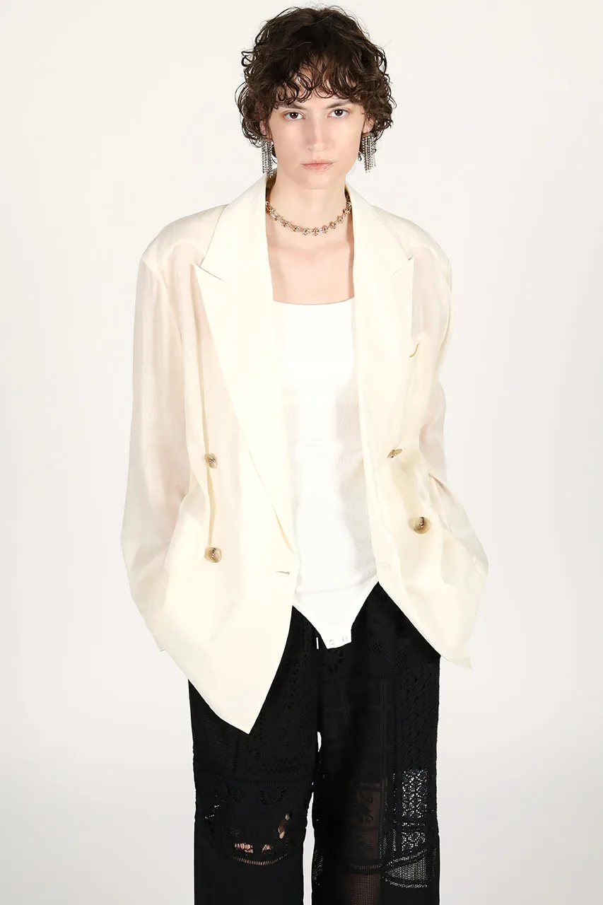 Silk Blend Sheer Jacket sold by Prank Project
