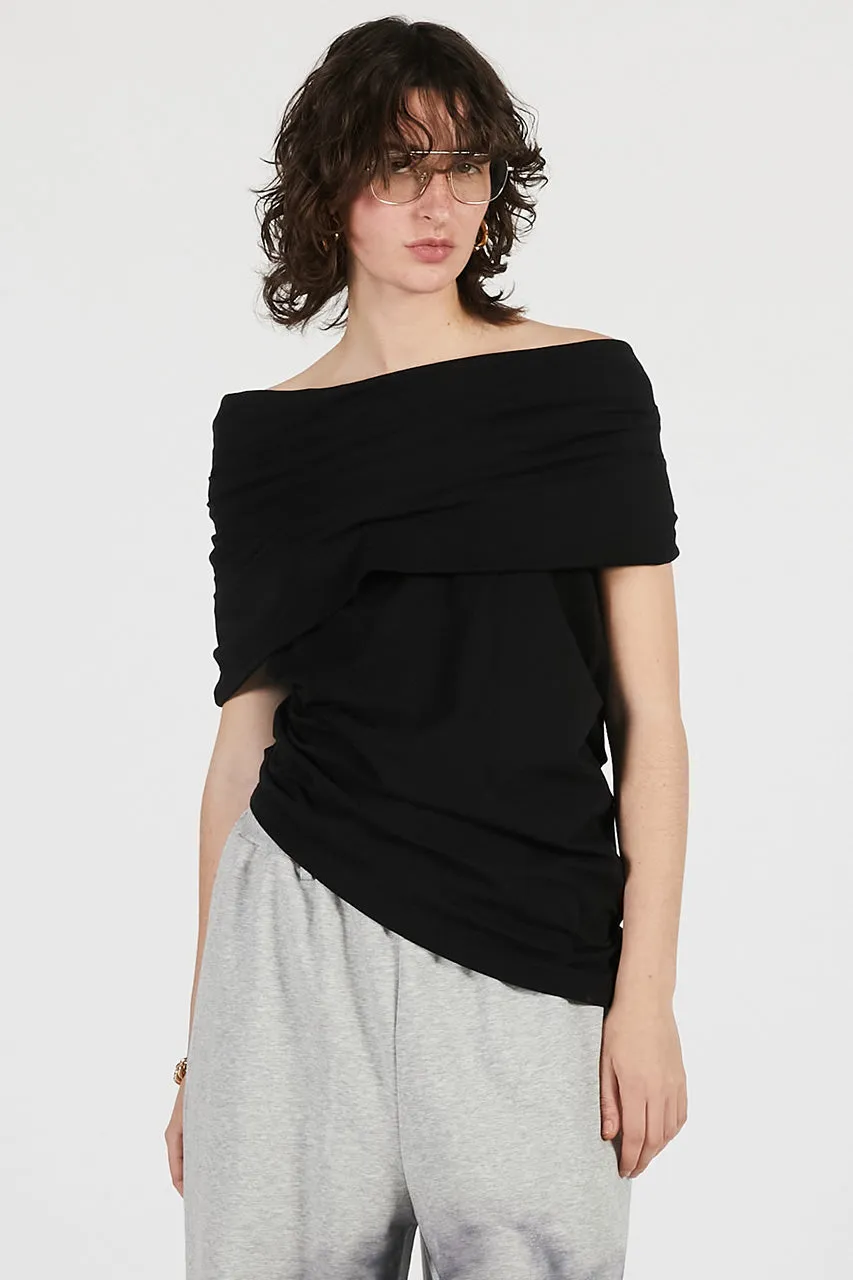 Asymmetrical Drape Top - 26SUMMER sold by Prank Project product image thumbnail 3