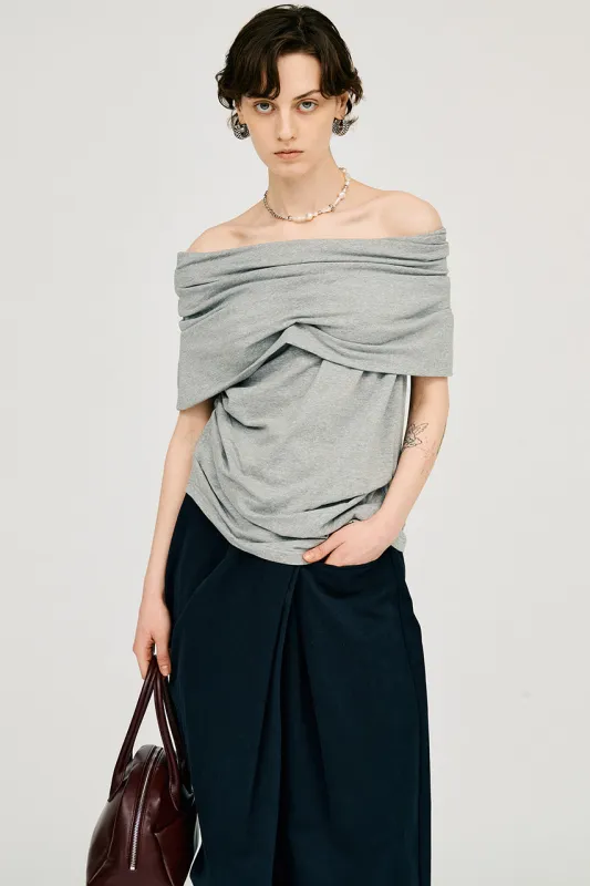 Asymmetrical Drape Top - 26SUMMER sold by Prank Project