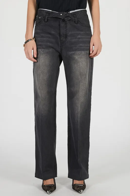 Crease Straight Jeans - SALE made by Prank Project