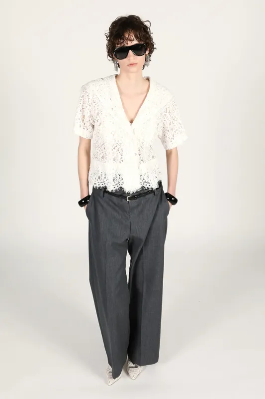 Scallop Lace Sailor Shirt - 26SUMMER made by Prank Project