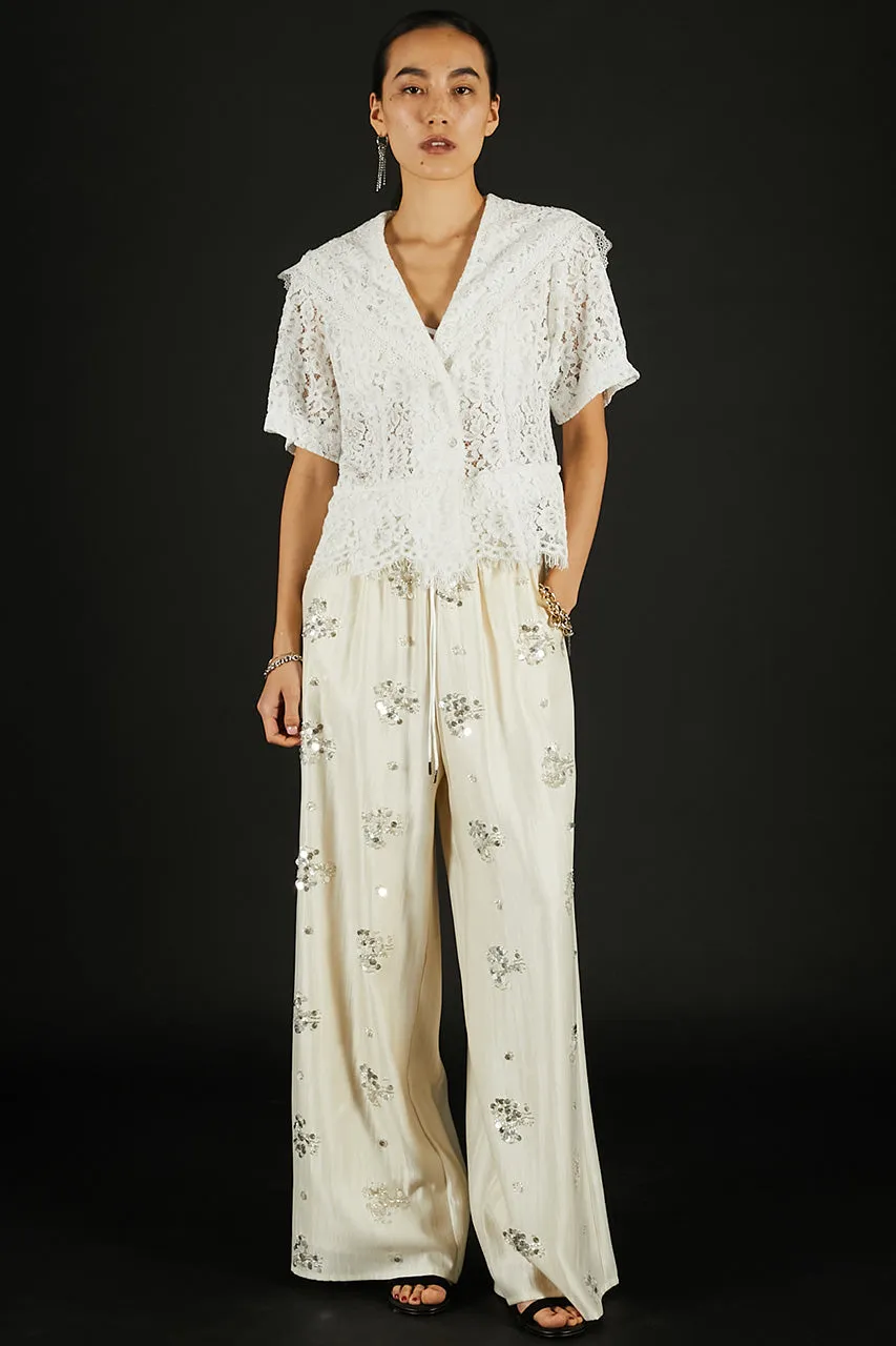 Scallop Lace Sailor Shirt - 26SUMMER sold by Prank Project product image thumbnail 2