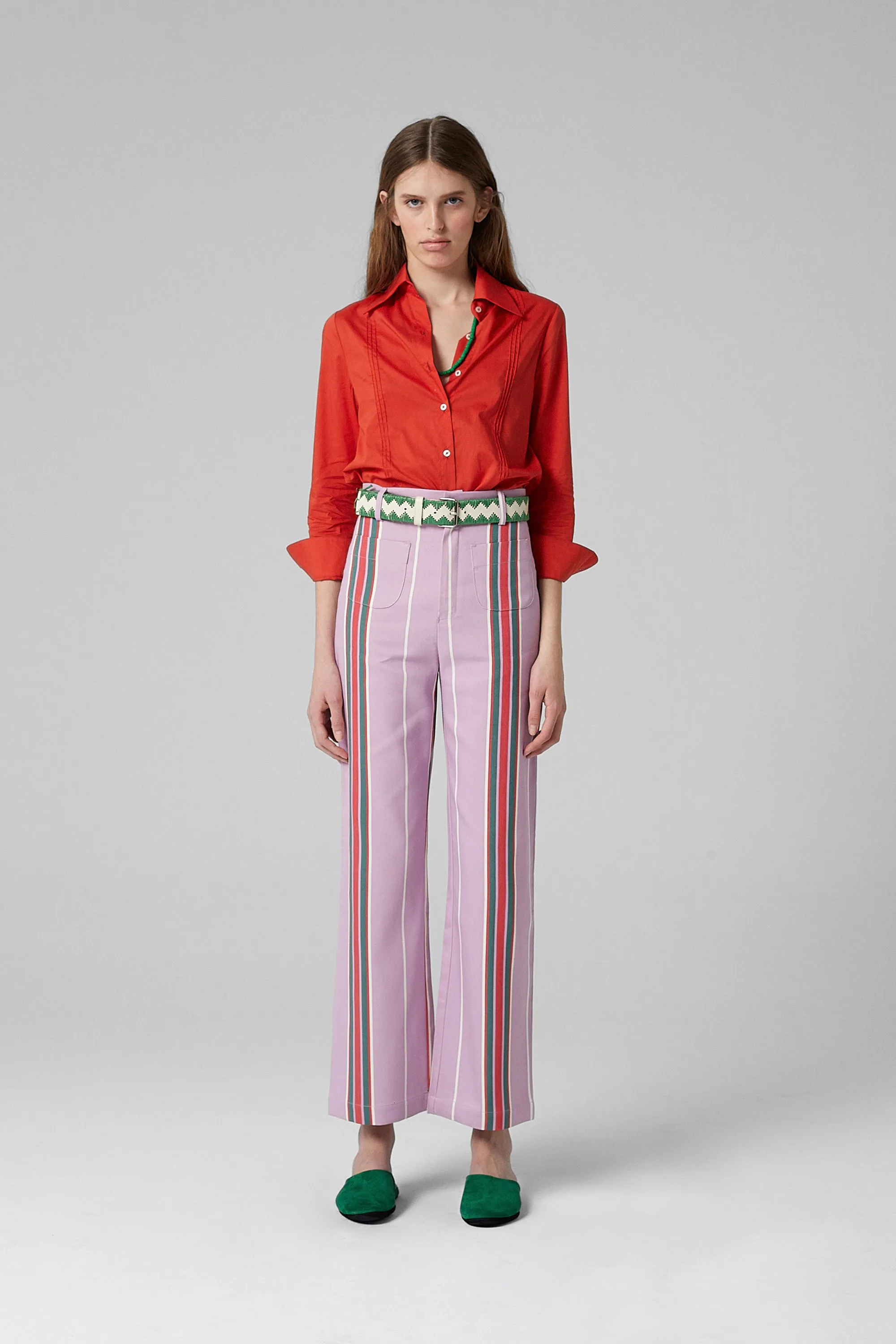 Gina Cotton Shirt Red sold by La Veste product image thumbnail 4
