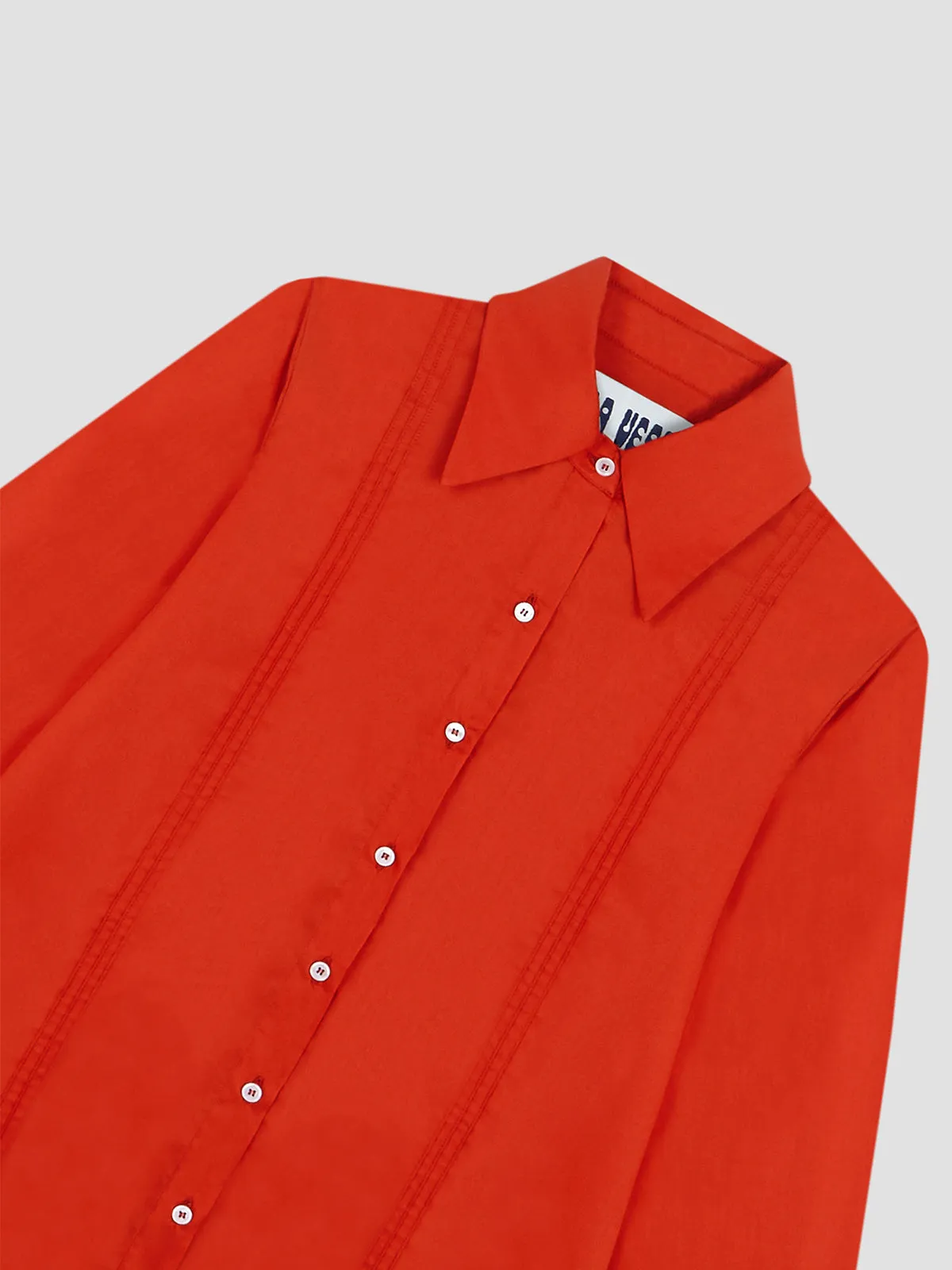 Gina Cotton Shirt Red sold by La Veste product image thumbnail 5