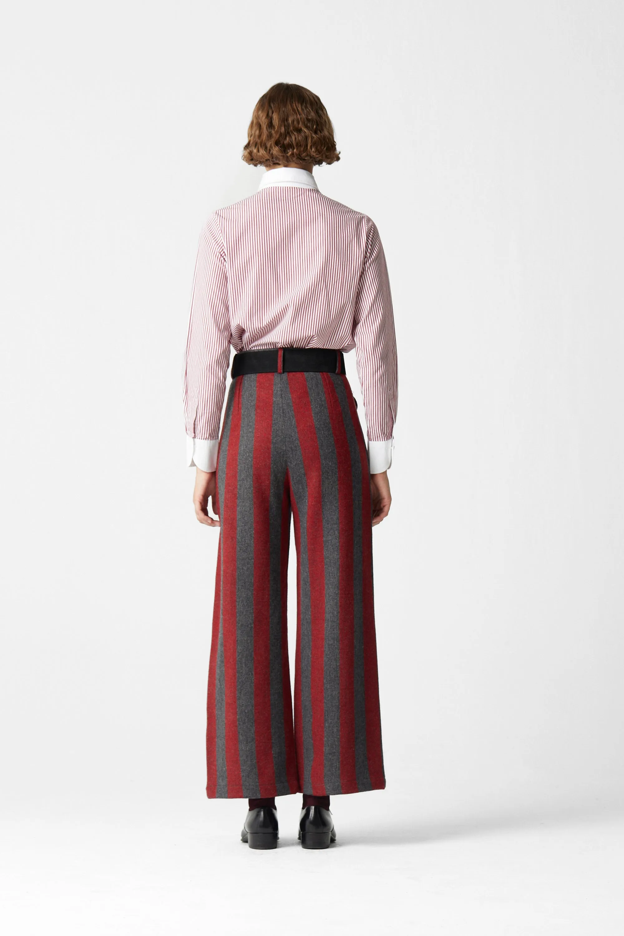 Jason Striped Wool Pants 04 sold by La Veste product image thumbnail 5