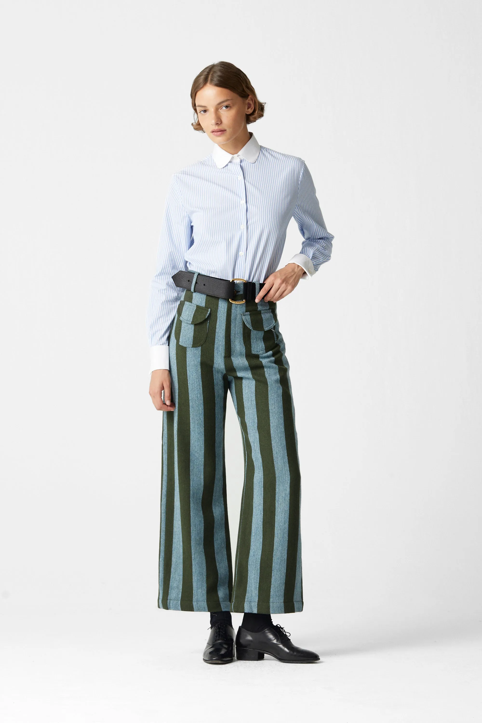 Jason Striped Wool Pants 06 sold by La Veste product image thumbnail 2