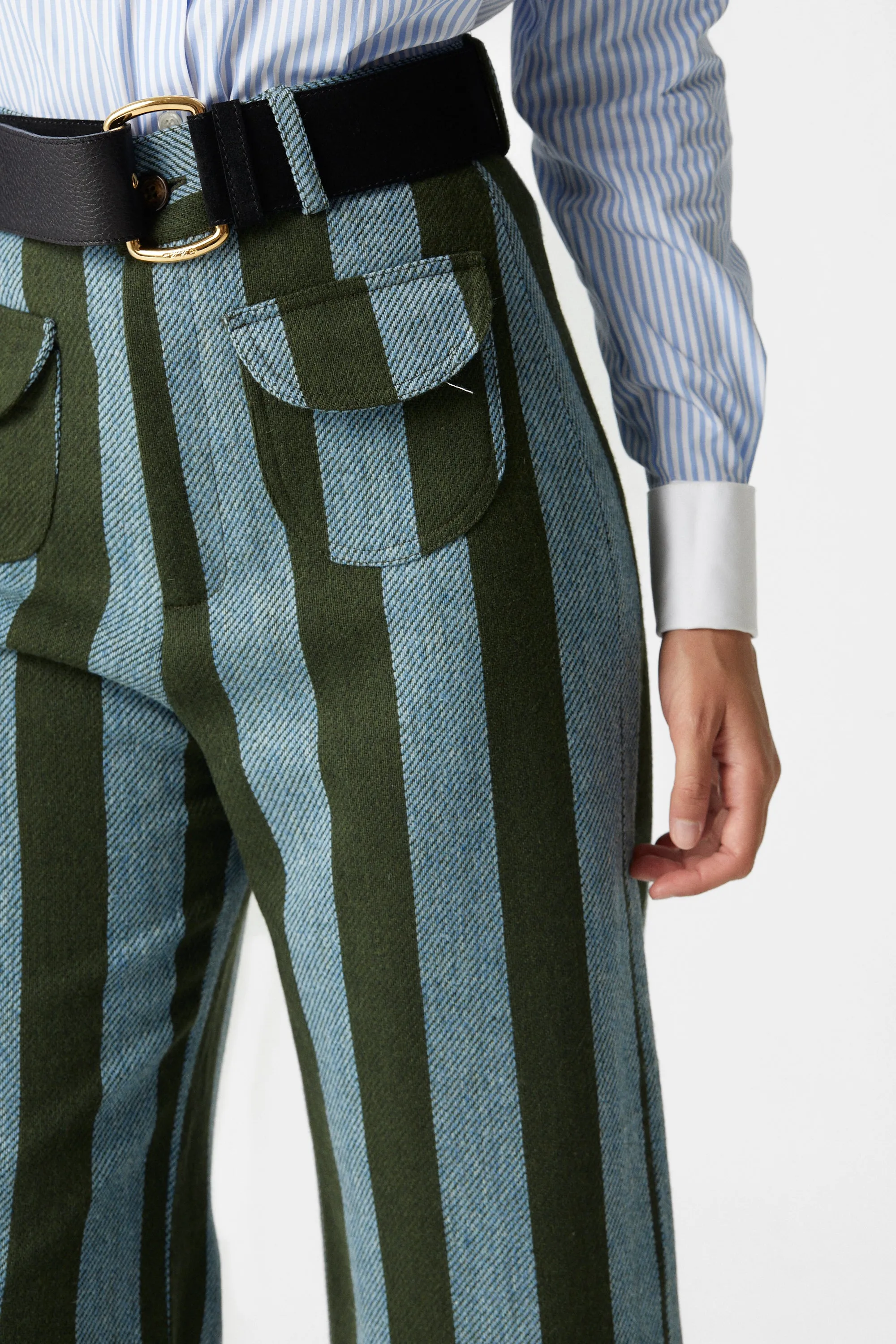 Jason Striped Wool Pants 06 sold by La Veste product image thumbnail 5