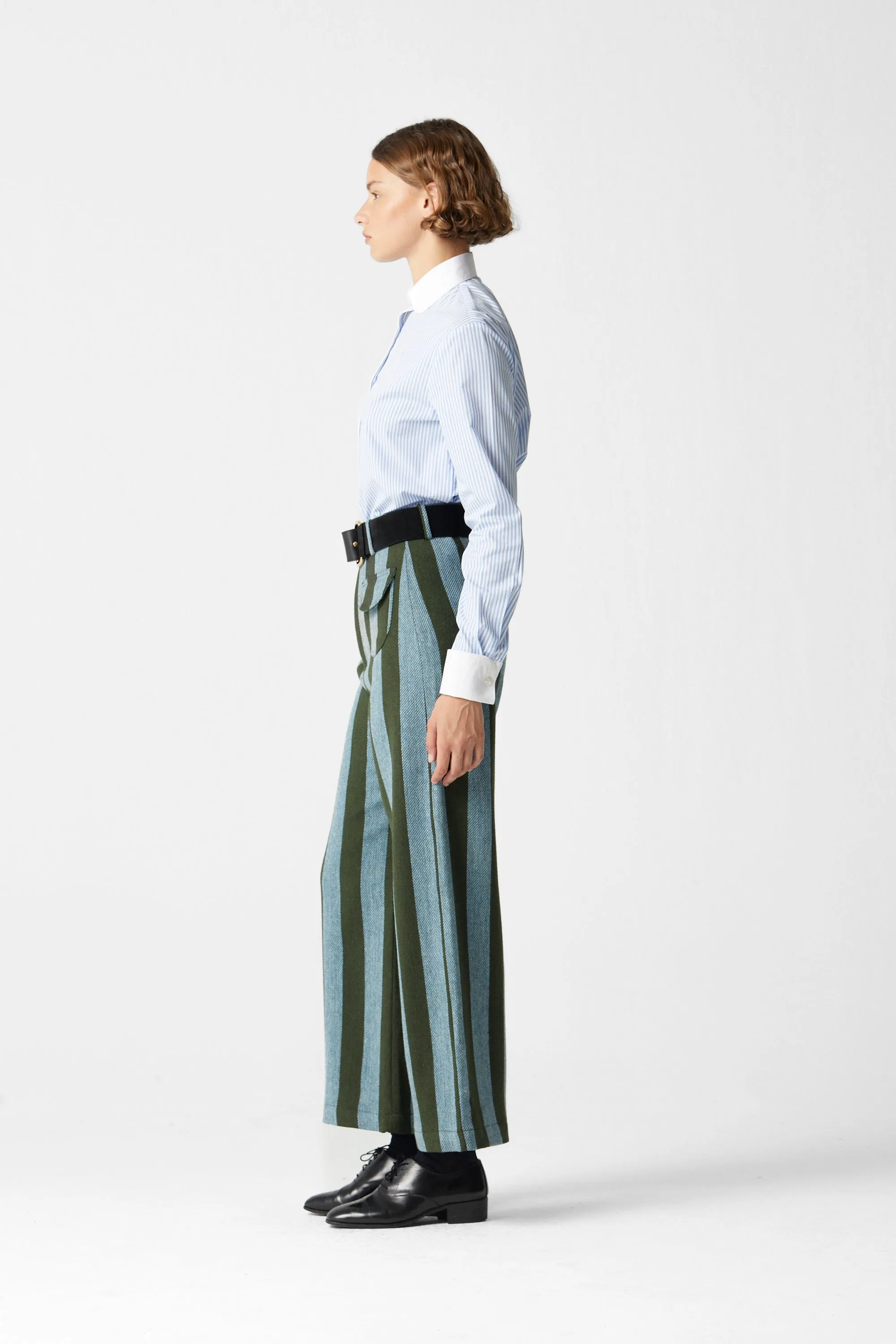 Jason Striped Wool Pants 06 sold by La Veste product image thumbnail 3