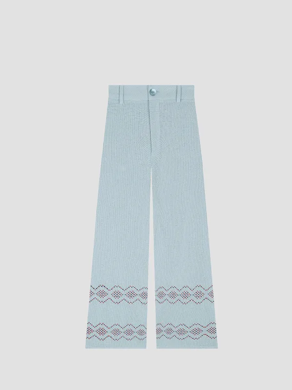 Punto de Cruz Pants Blue made by La Veste
