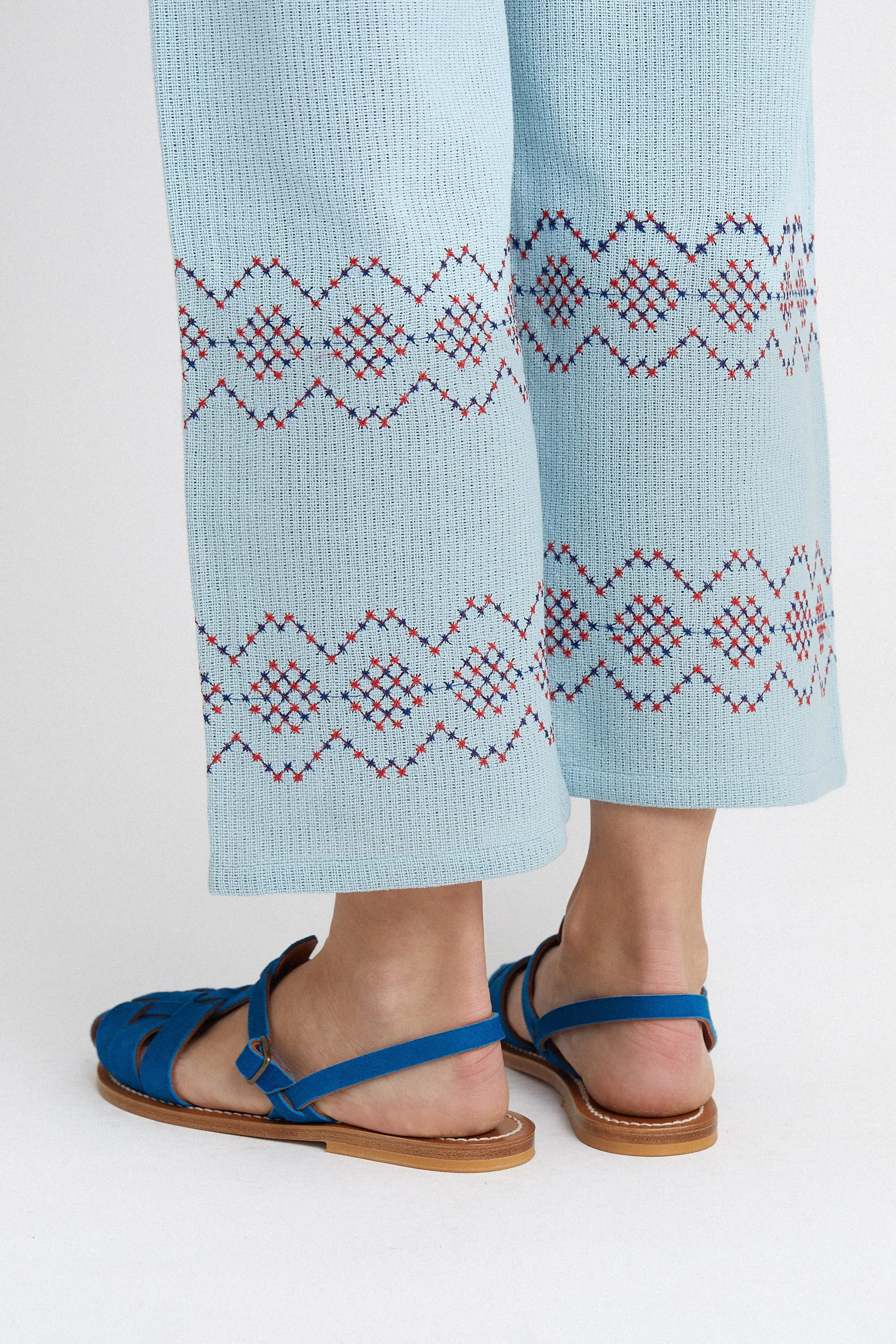 Punto de Cruz Pants Blue sold by La Veste product image thumbnail 2