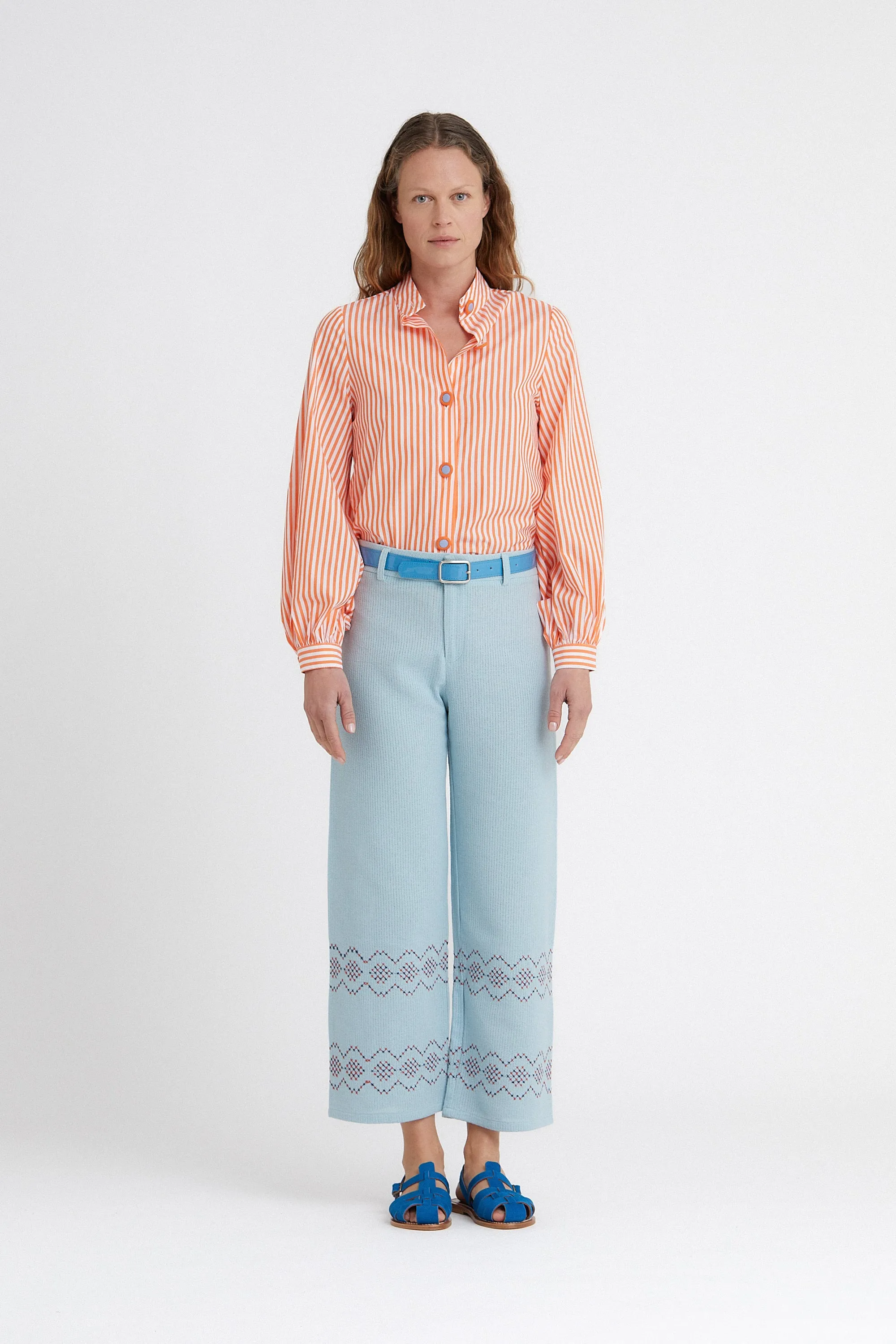 Punto de Cruz Pants Blue sold by La Veste product image thumbnail 4