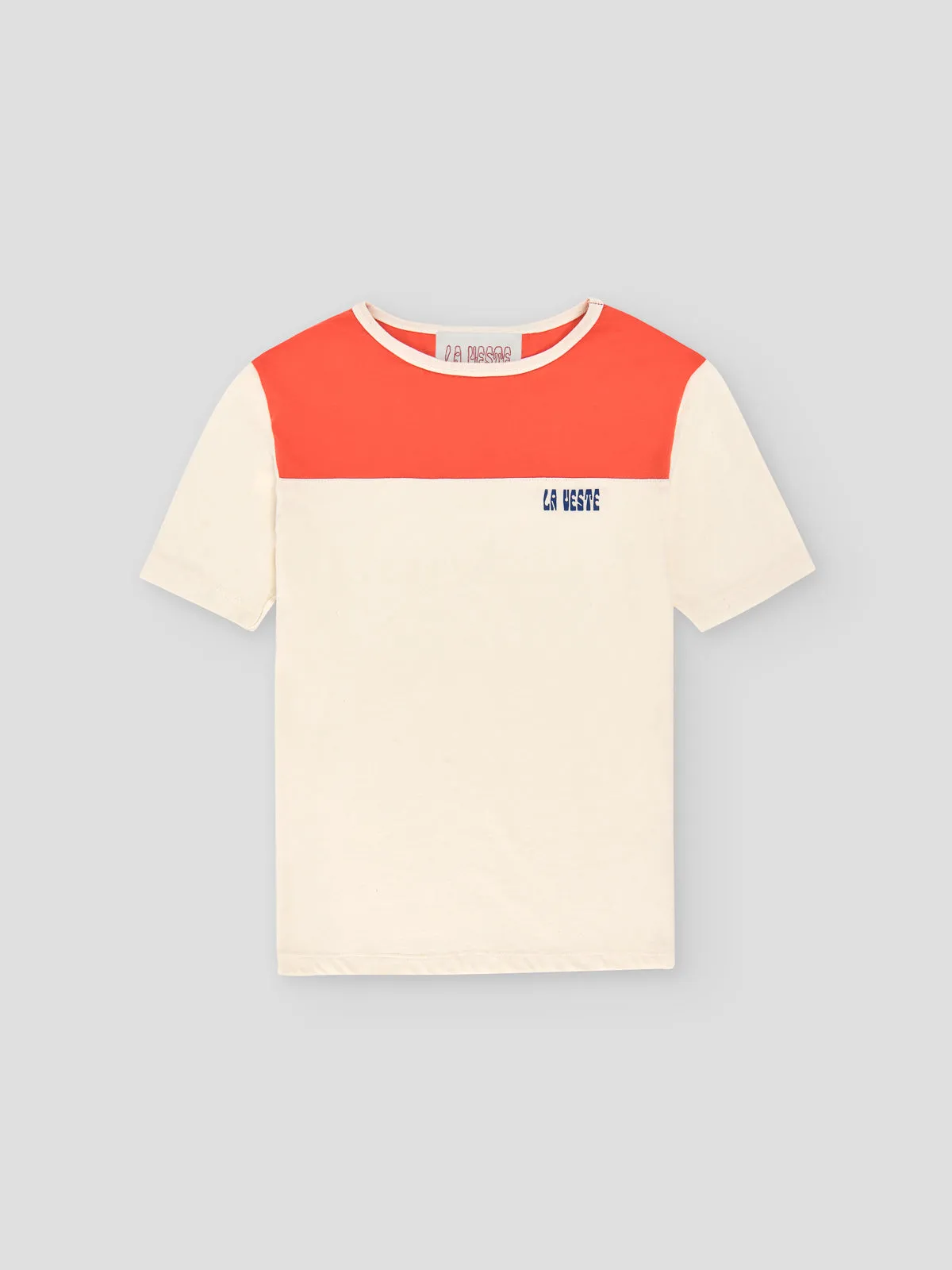 Bicolor Tee Shirt Red sold by La Veste