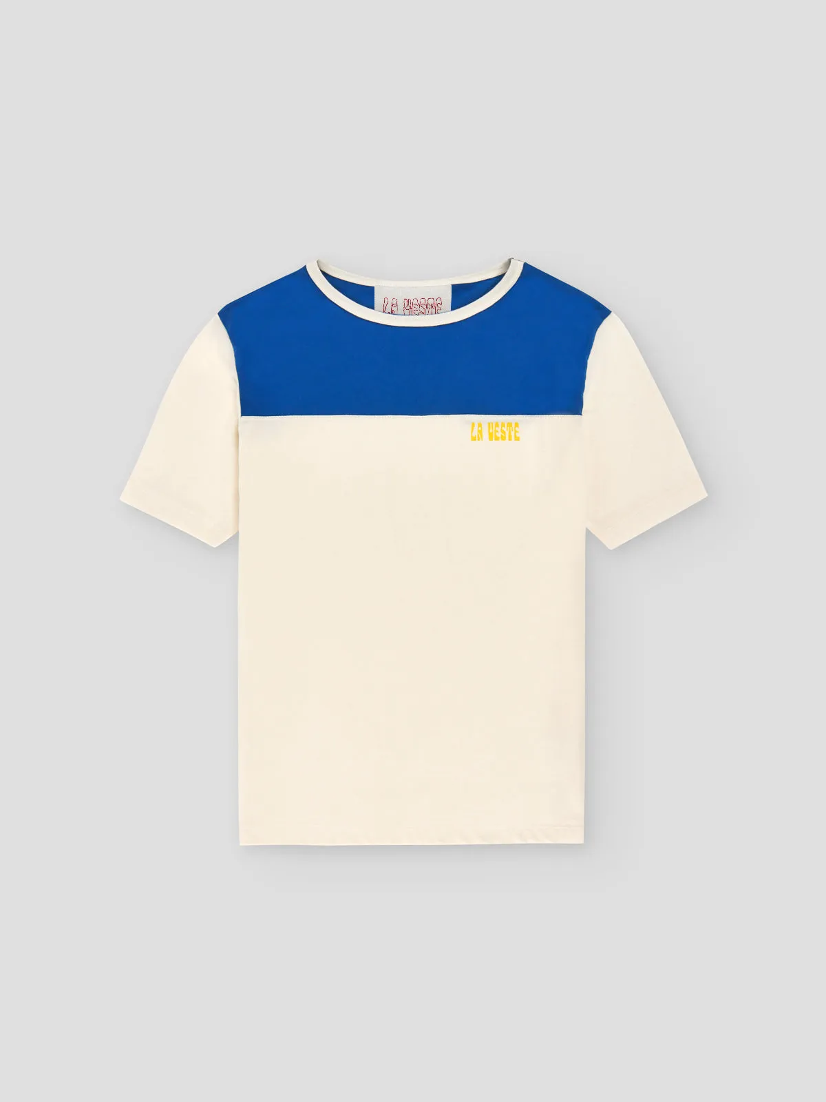Bicolor Tee Shirt Blue sold by La Veste