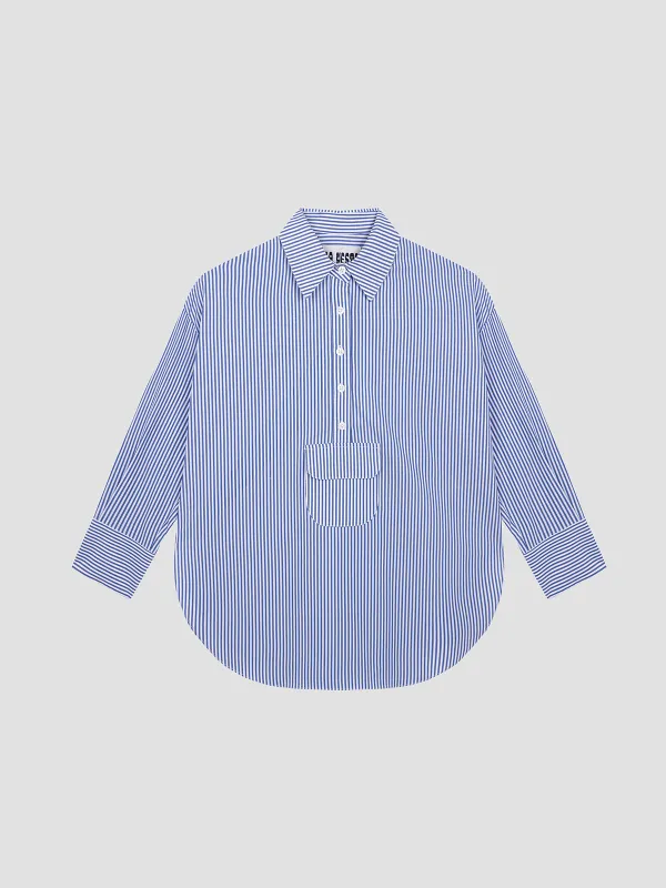 Sailing Shirt Striped Blue made by La Veste