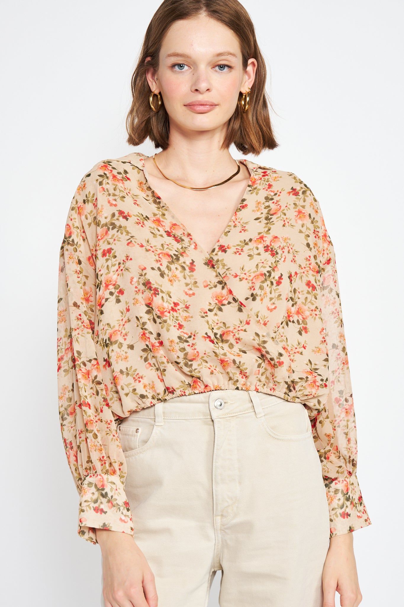 Leah Wrap Blouse sold by En Saison