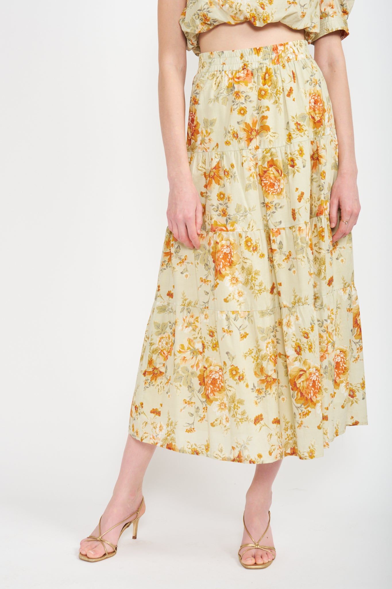 Grace Midi Skirt sold by En Saison