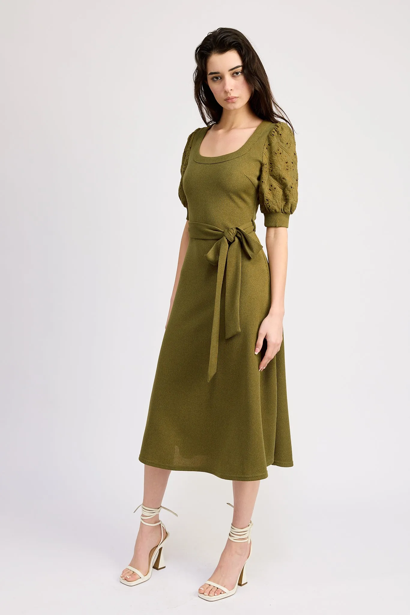Lennox Mixed Media Midi Dress sold by En Saison product image thumbnail 4