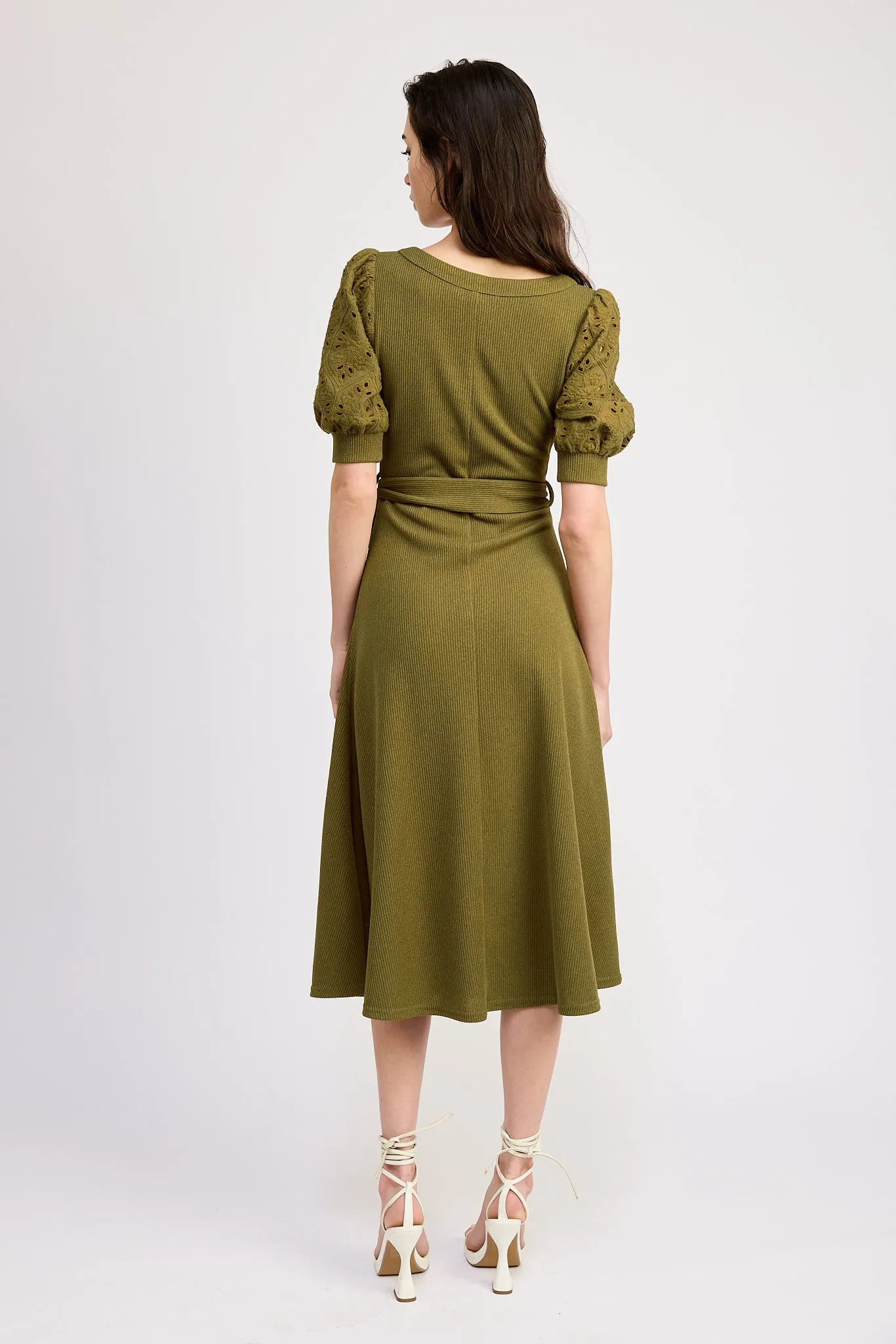 Lennox Mixed Media Midi Dress sold by En Saison product image thumbnail 3
