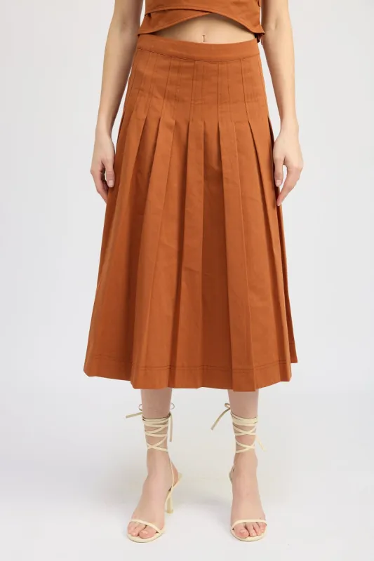 Ellen Midi Skirt sold by En Saison