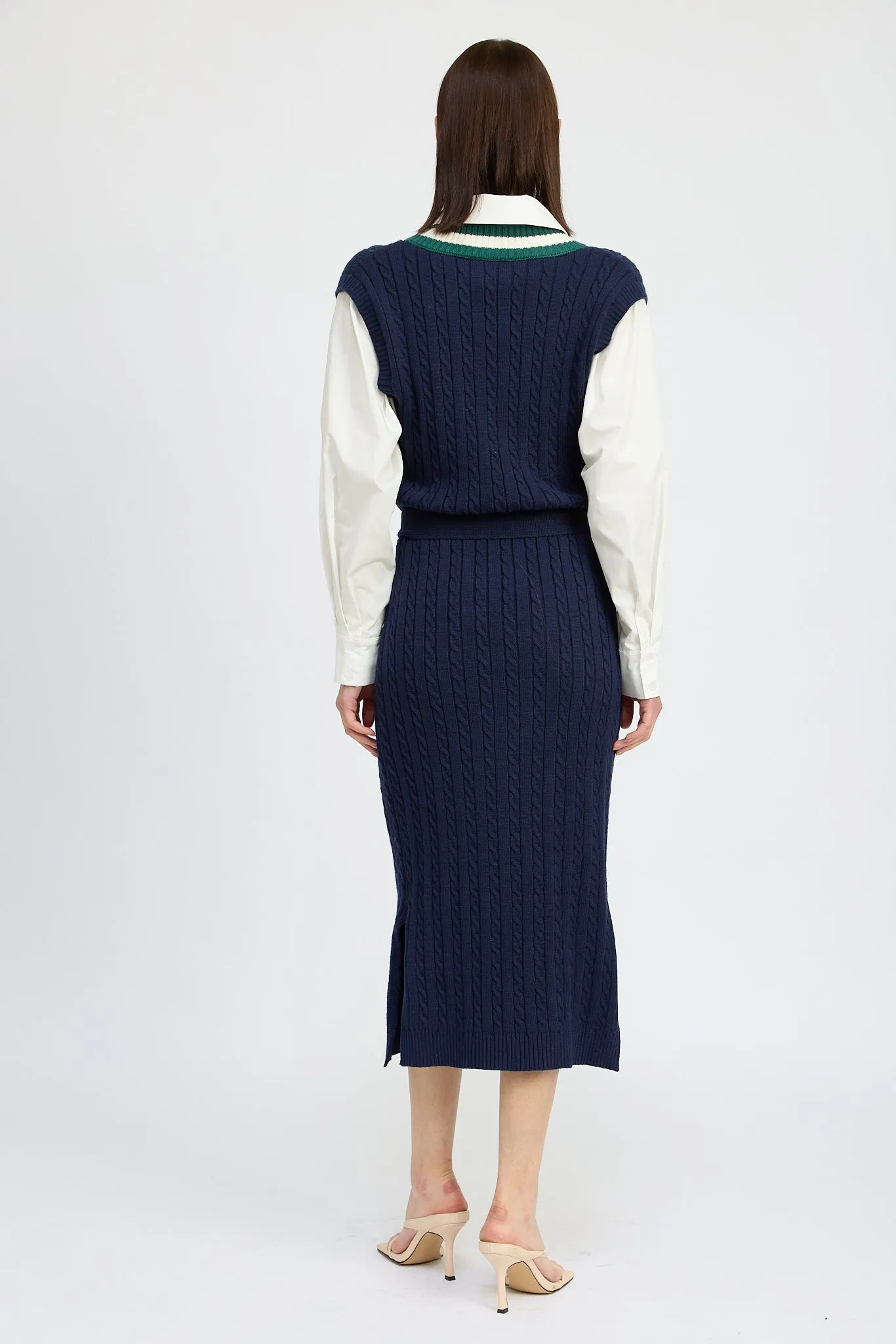 Spencer Mixed Media Midi Dress sold by En Saison product image thumbnail 3