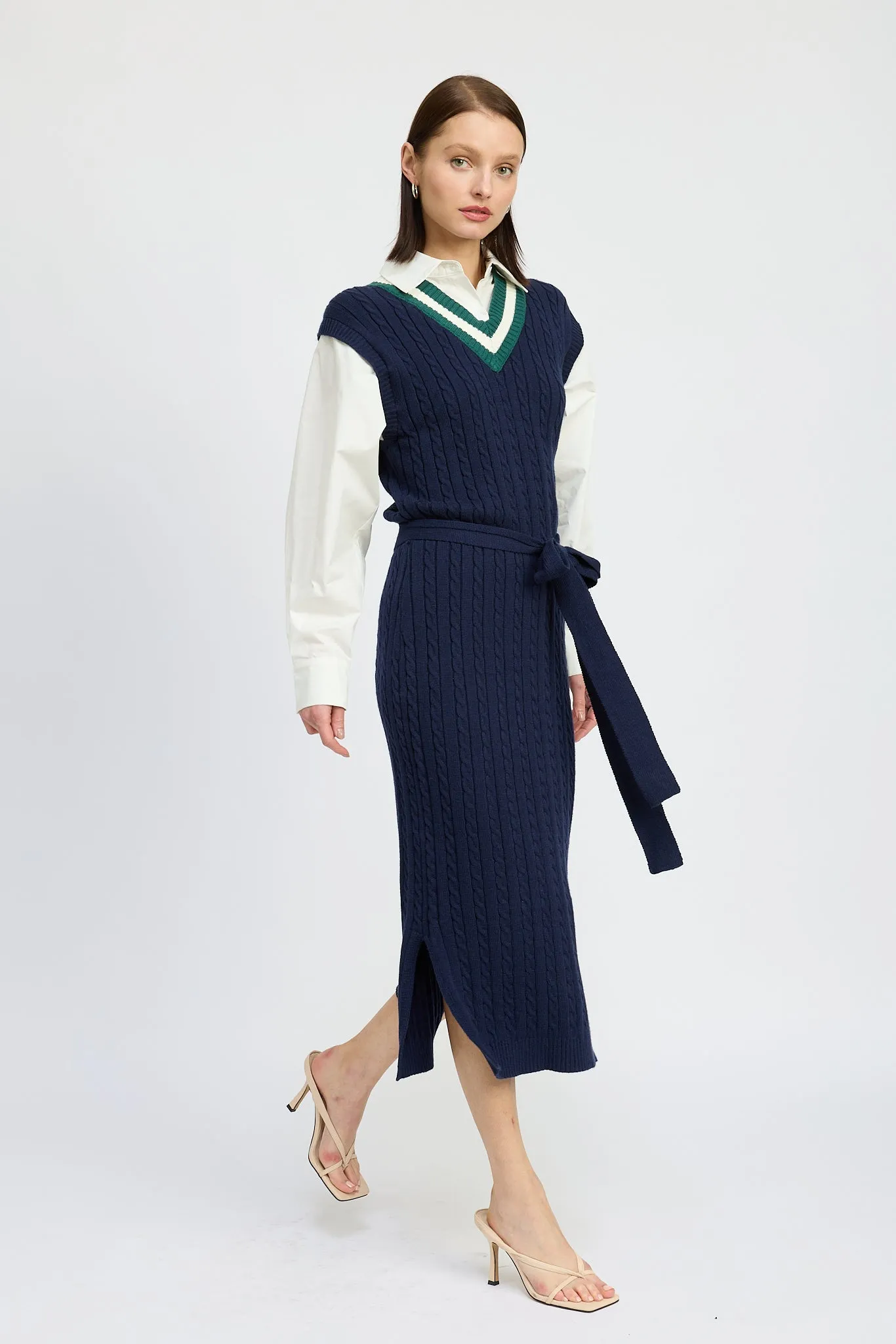 Spencer Mixed Media Midi Dress sold by En Saison product image thumbnail 4