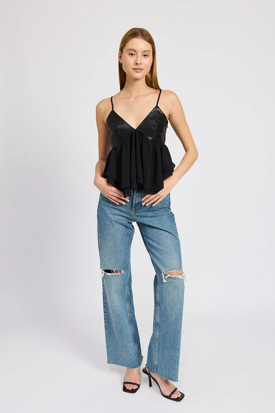 Jett Mixed Media Top sold by En Saison product image thumbnail 4