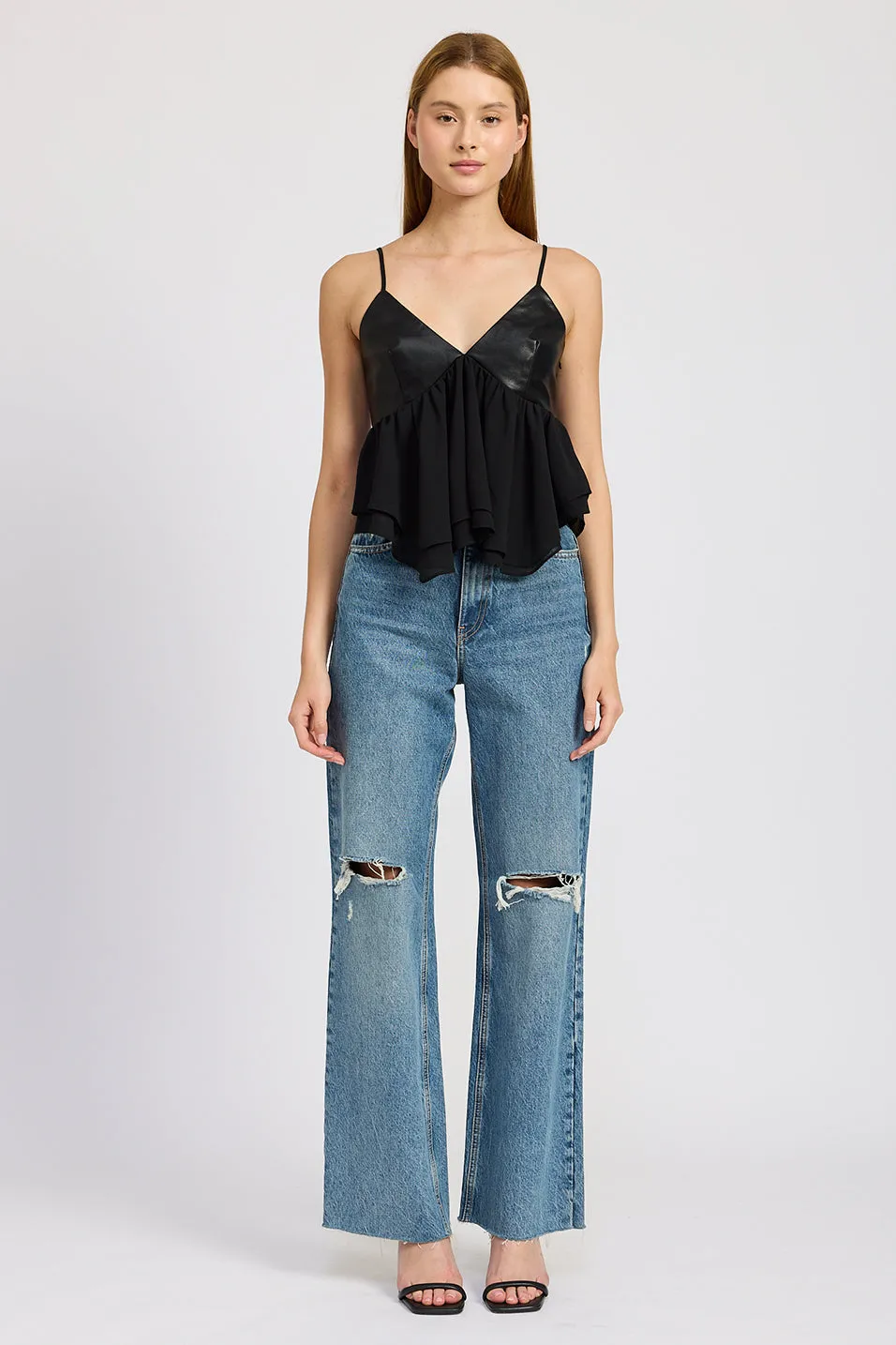 Jett Mixed Media Top sold by En Saison