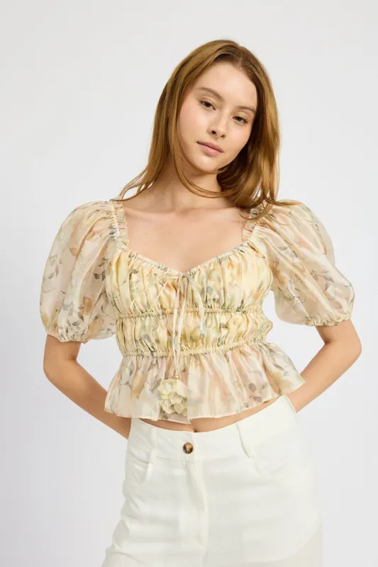 Elliot Organza Top sold by En Saison