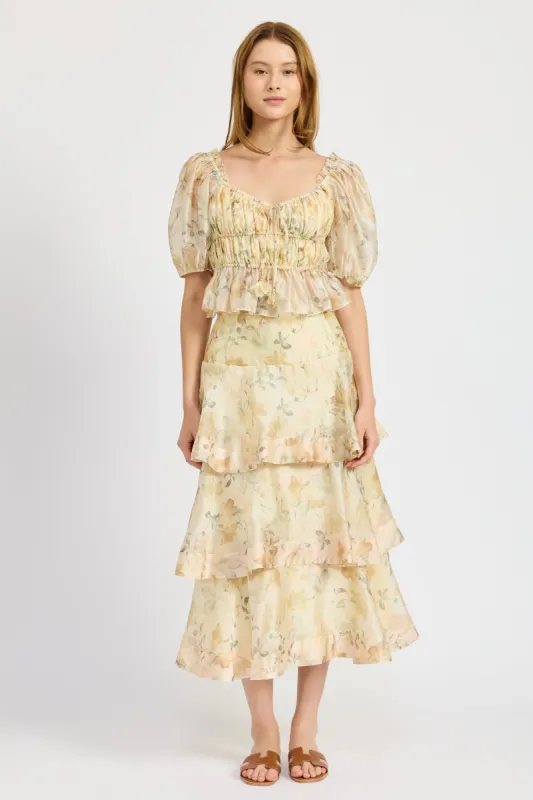 Elliot Organza Maxi Skirt sold by En Saison