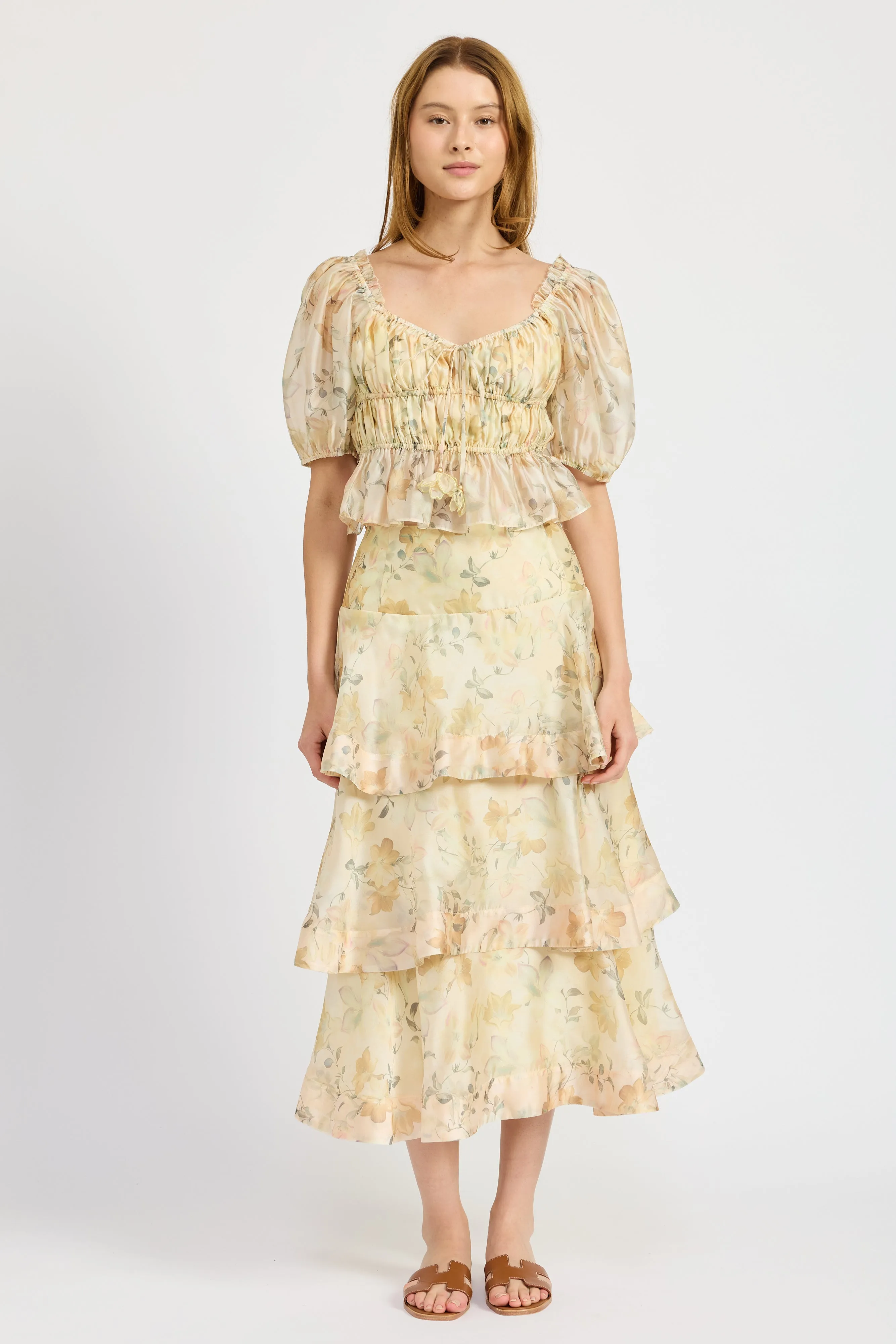 Elliot Organza Maxi Skirt sold by En Saison
