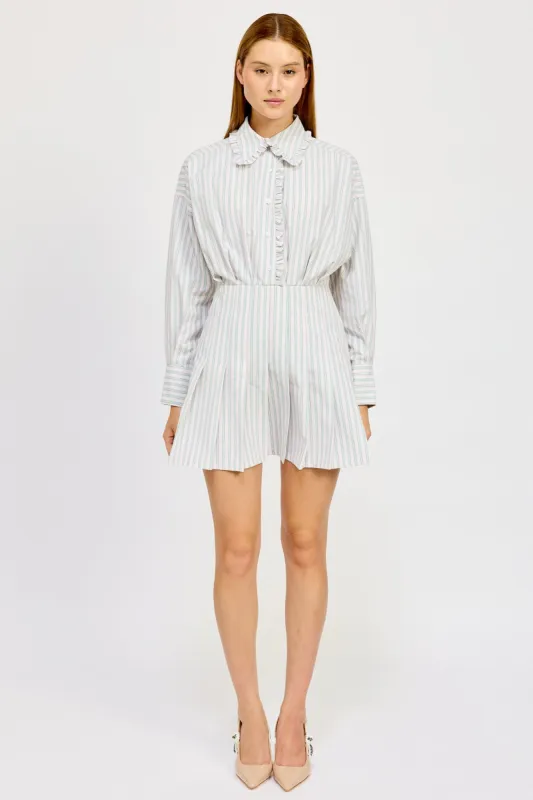 Haisley Stripe Mini Dress sold by En Saison