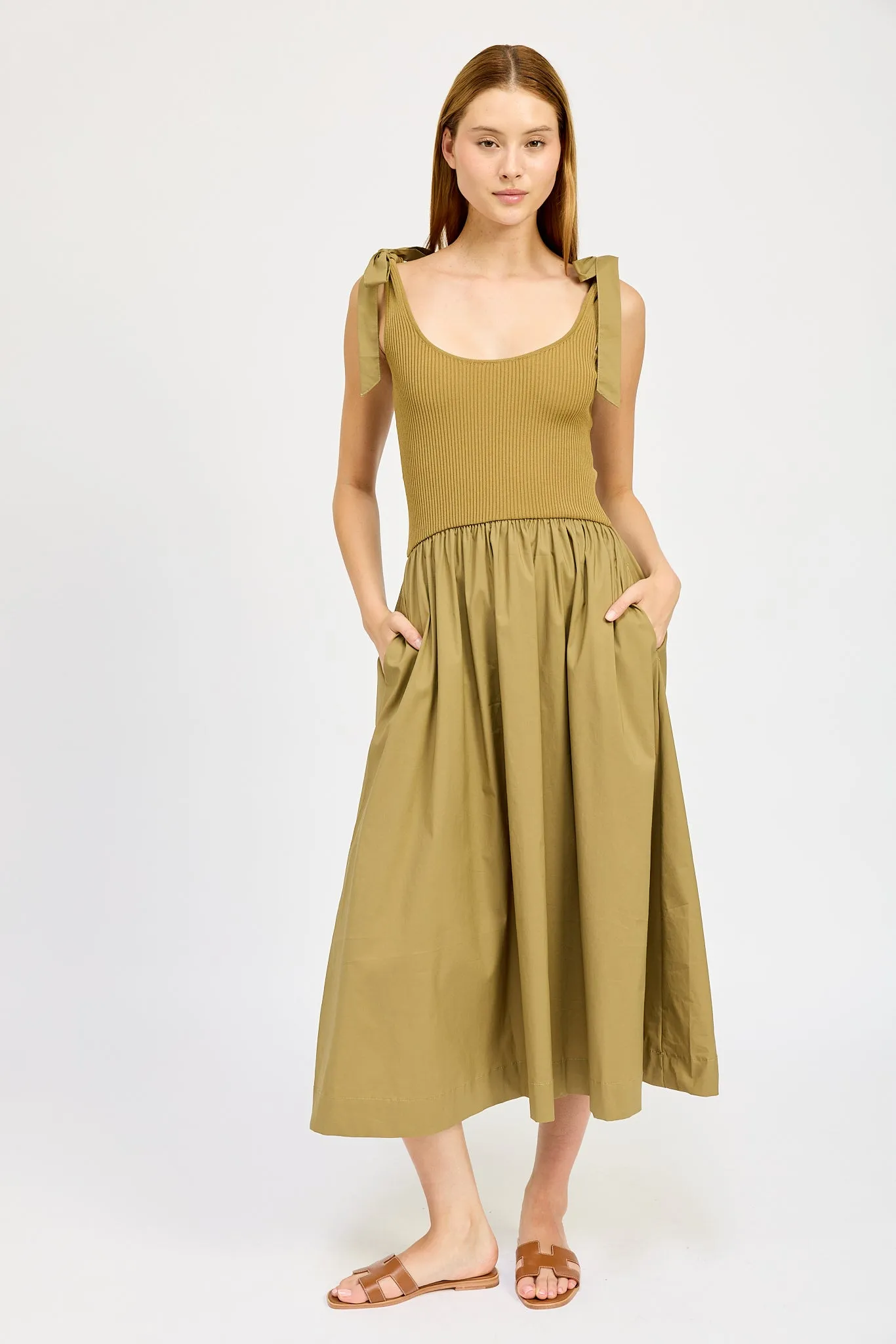 Wren Mixed Media Midi Dress sold by En Saison product image thumbnail 4
