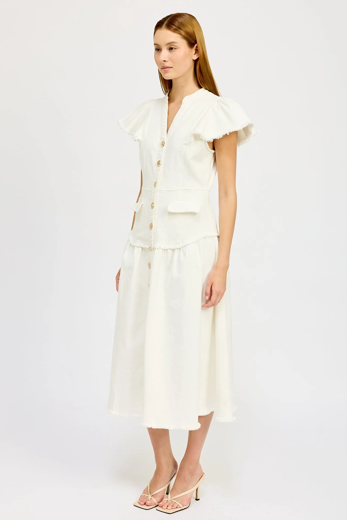 Oaklynn Denim Midi Dress sold by En Saison product image thumbnail 2