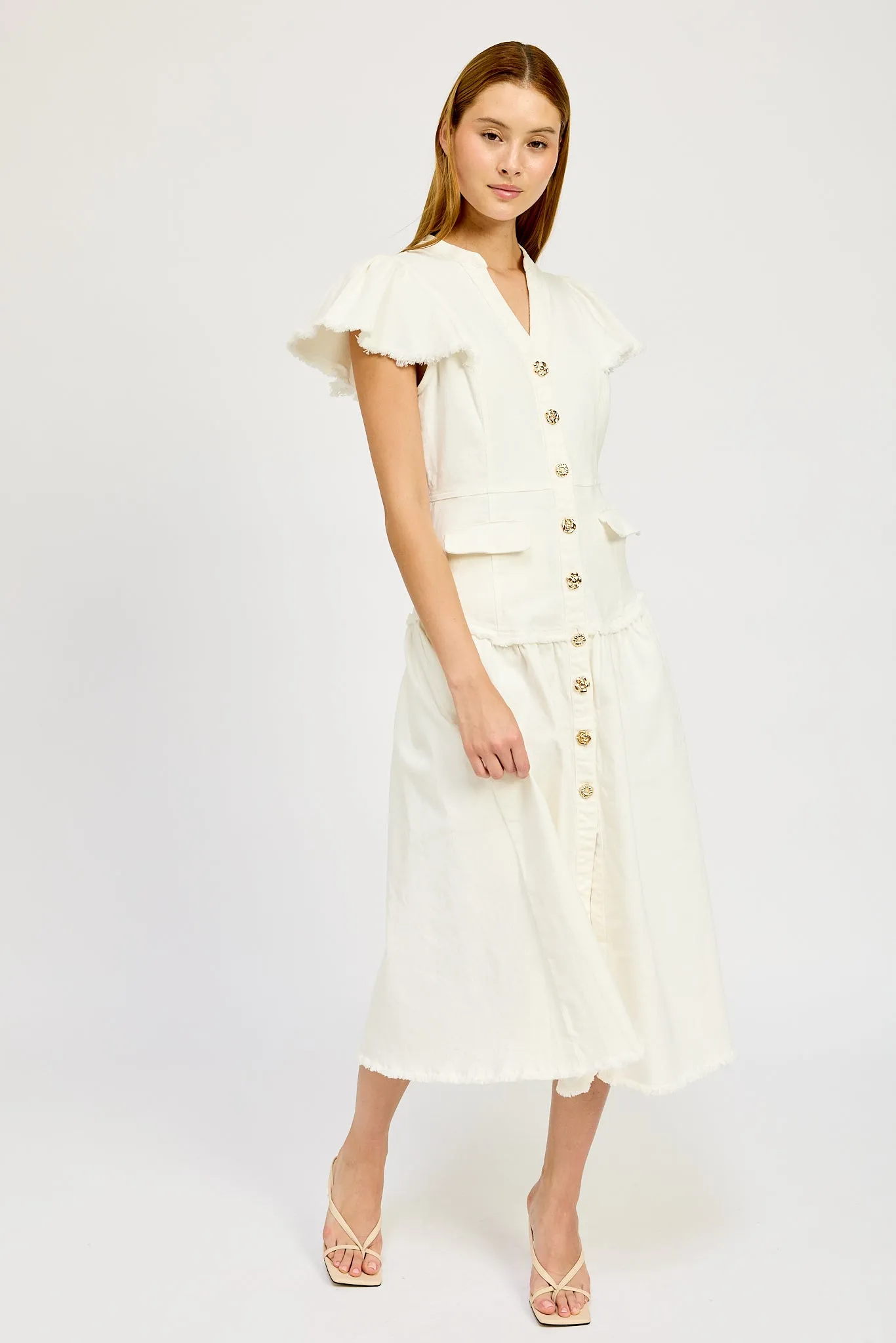 Oaklynn Denim Midi Dress sold by En Saison product image thumbnail 4