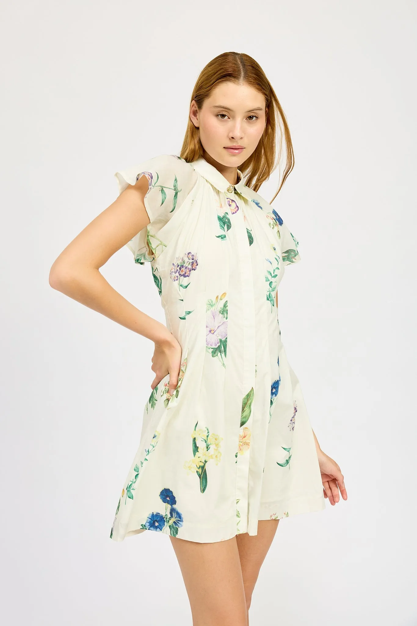 Ashley Mini Shirt Dress sold by En Saison product image thumbnail 4