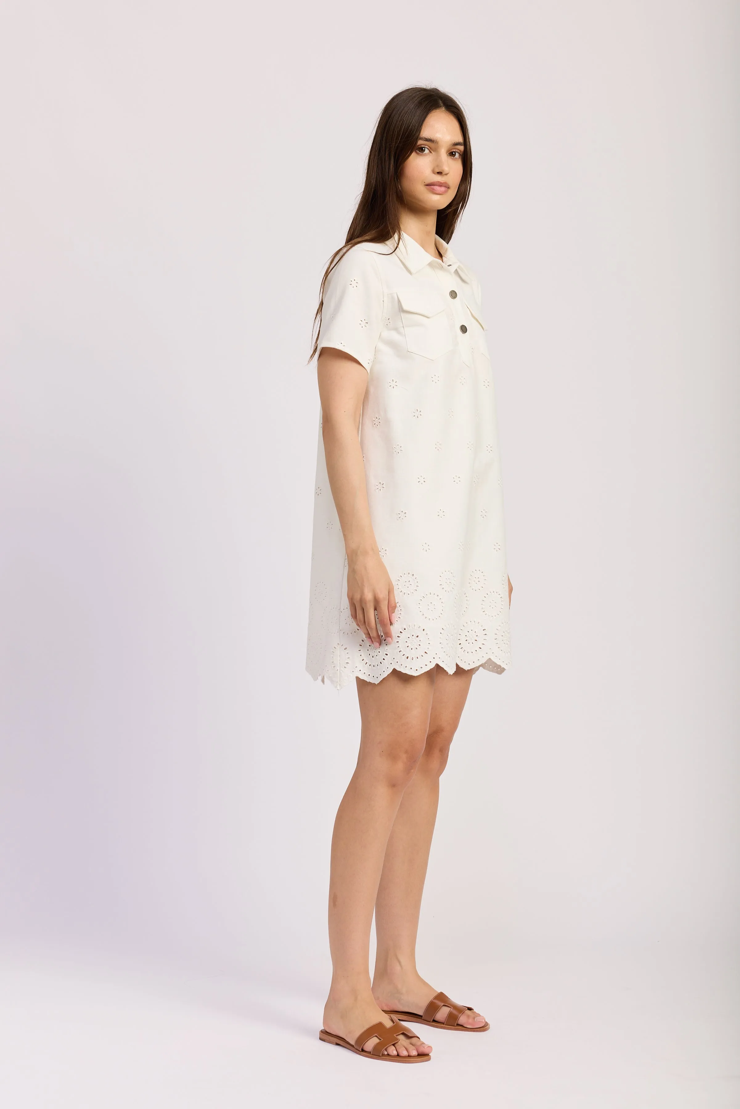 Courtney Mini Collared Dress sold by En Saison product image thumbnail 2